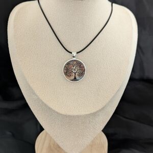 Multicolor Tree Pendant Necklace